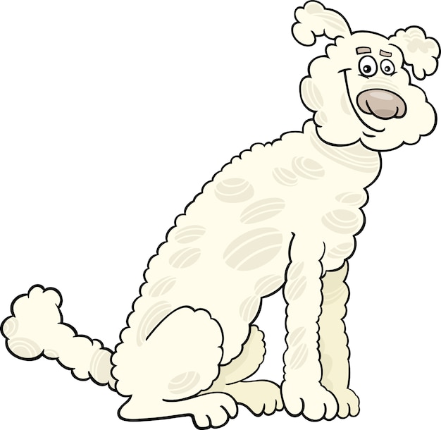 poedel hond cartoon afbeelding