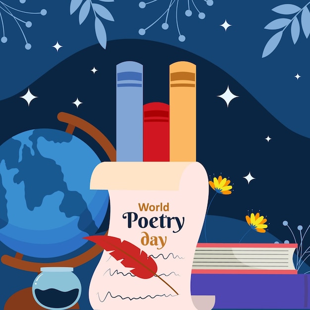 Poetry Day Concept