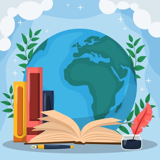 Poetry Day Illustration