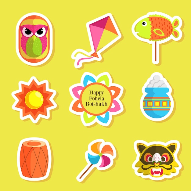 Pohela Boishakh Sticker Set