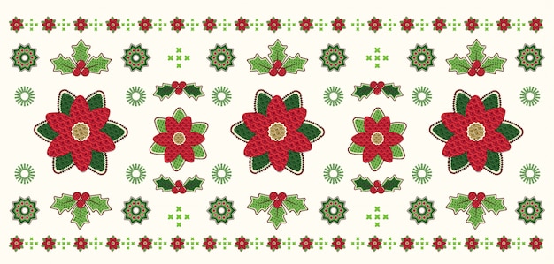 Poinsettia pattern