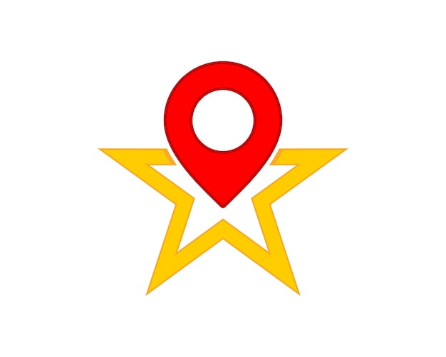 Point location in the star logo