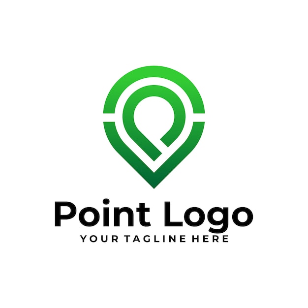 Point logo vector design template