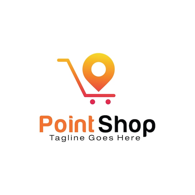 Point Shop logo design template