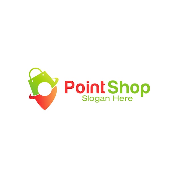 Point Shop logo design template