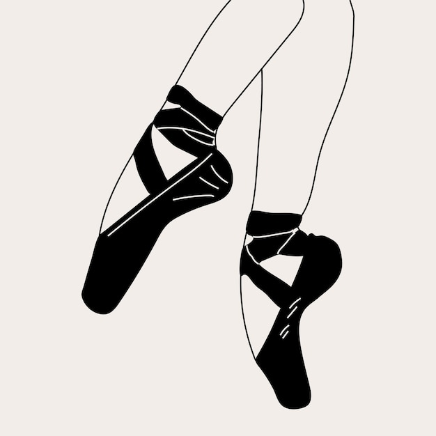 ballet shoe drawing easy  Clip Art Library