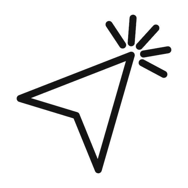pointer cursor icon ideal for digital navigation and interfaces