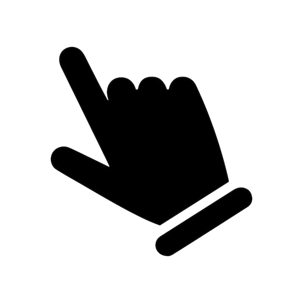Pointer Hand icon for Mobile and Web Hand cursor Vector icon