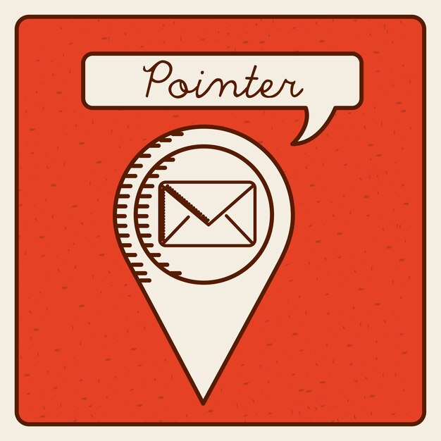 pointer icon design, vector illustration eps10 graphic 