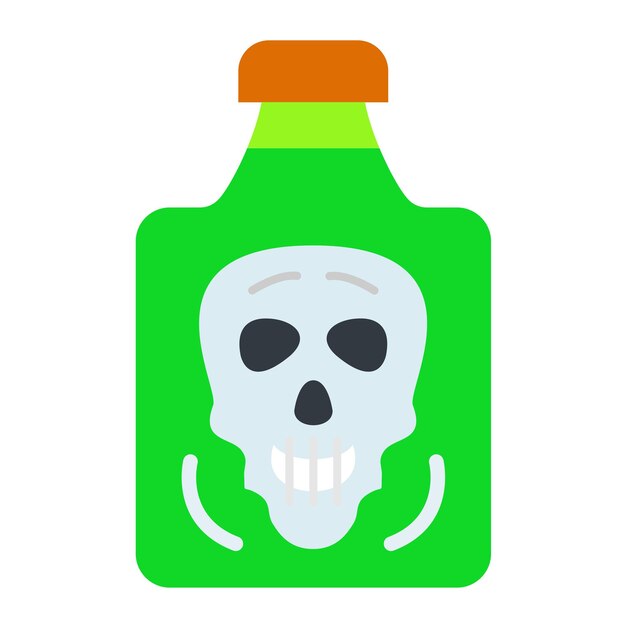 Poison Chemical Icon Stijl