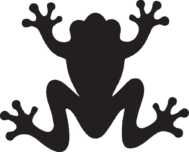 Ядовитая лягушка-дротик векторного искусства со смелыми цветами