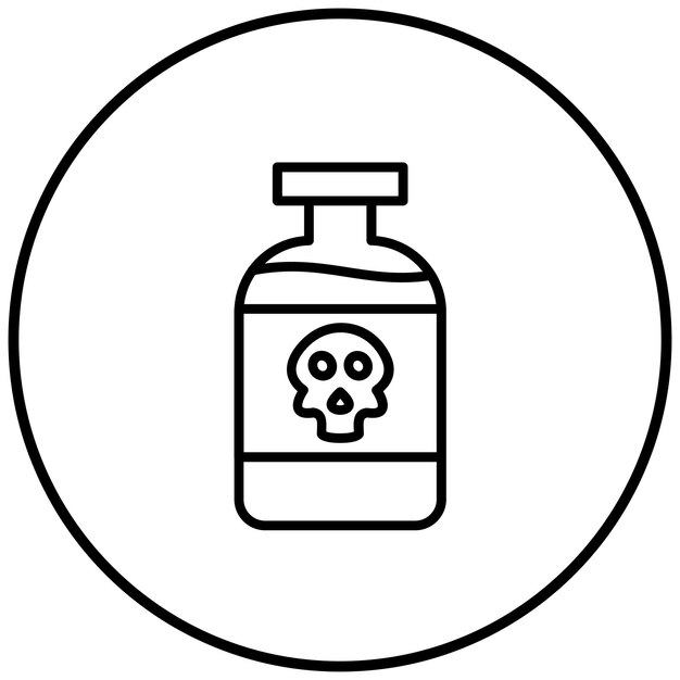 Vector poison vector icon can be used for shooting iconset