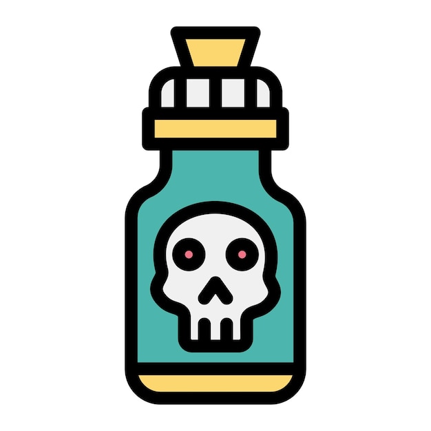 Vector poison vector icon design illustration