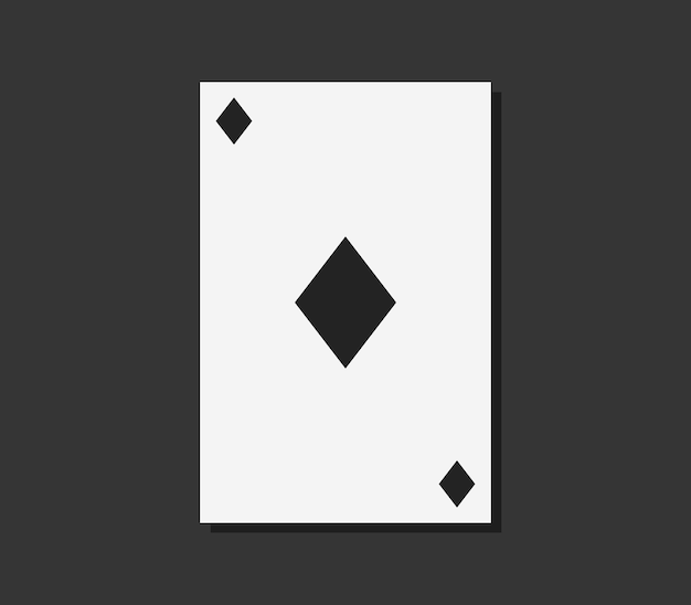 Vector poker card illustrated