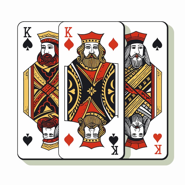 Vector poker cards full set