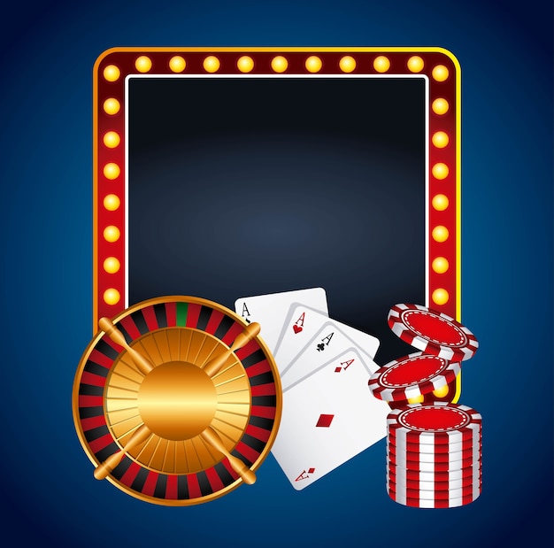 Poker cards game casino