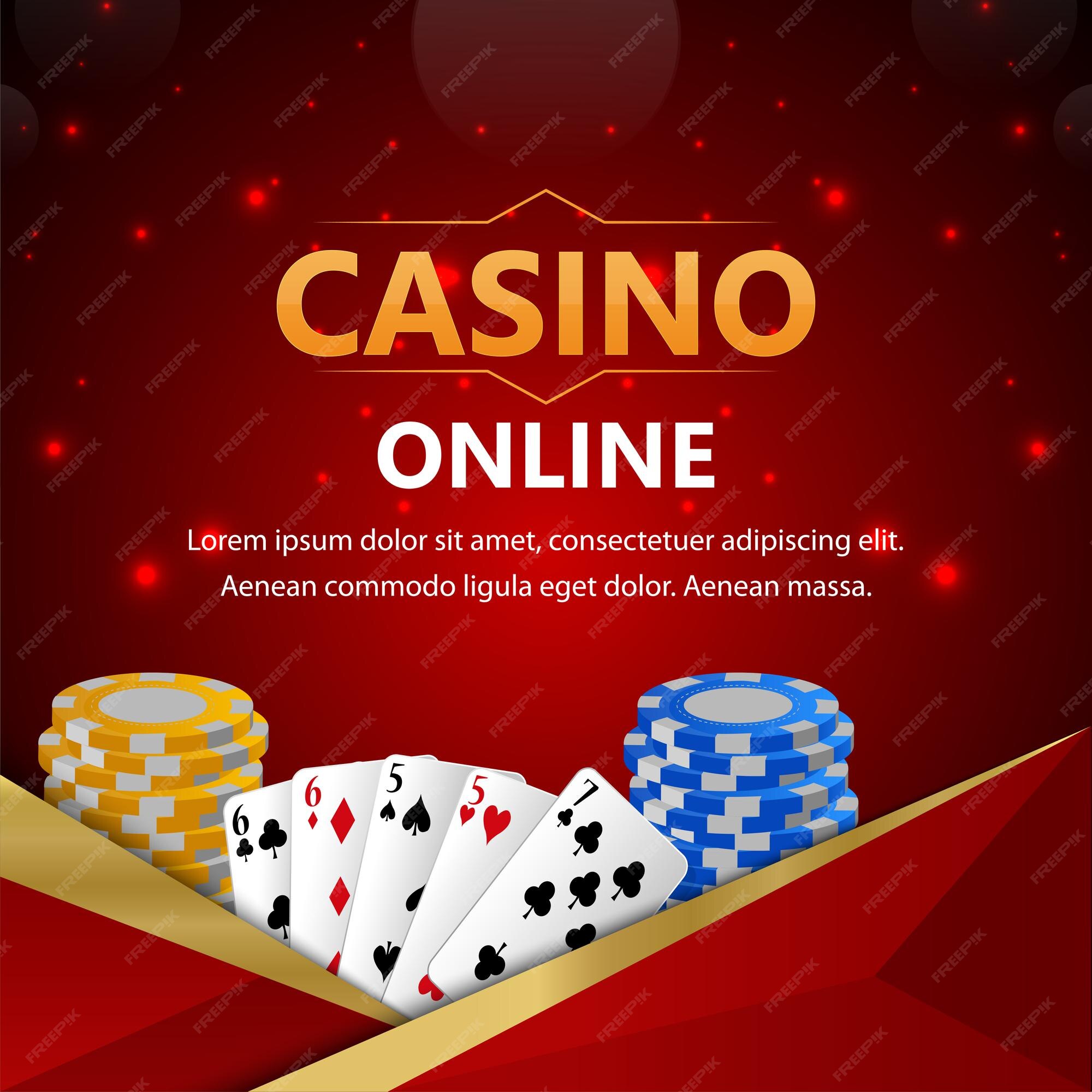Premium Vector  Casino online game with creative playing card