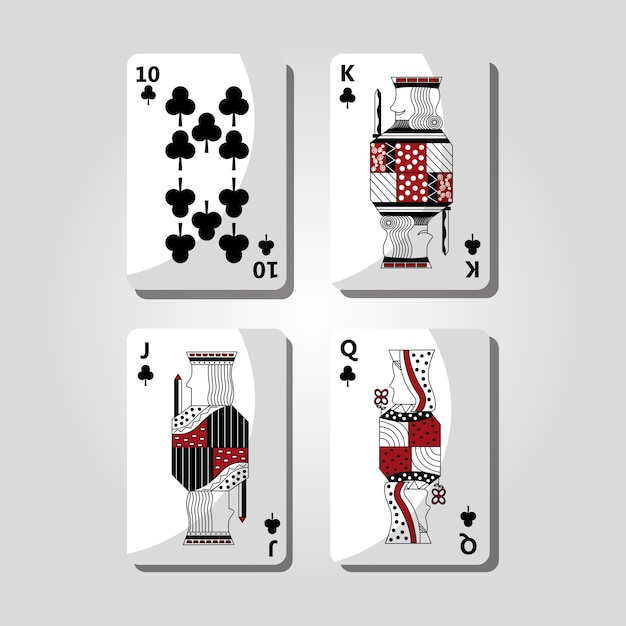 Poker casino cards playing club