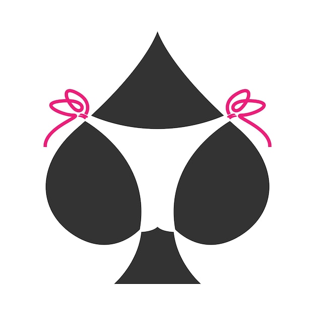 Vector poker casino-logo ontwerp