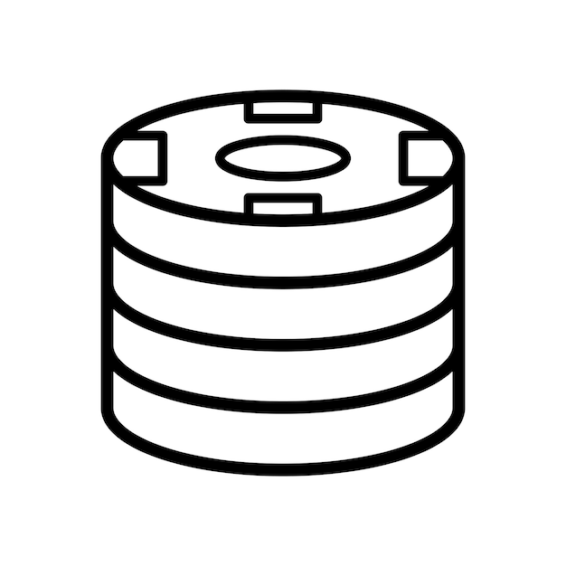 Poker chip icon ontwerp vector sjabloon