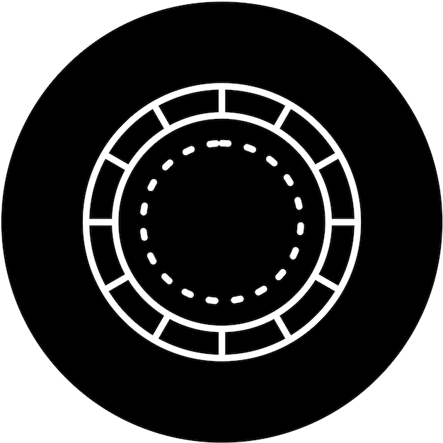 Poker Chip Icon Stijl