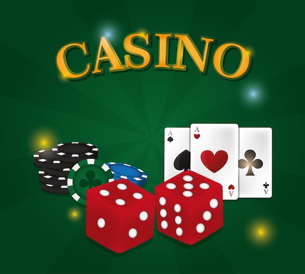 Vector poker game concept vector illustration graphic design