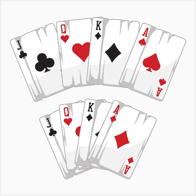 Poker game set of cards