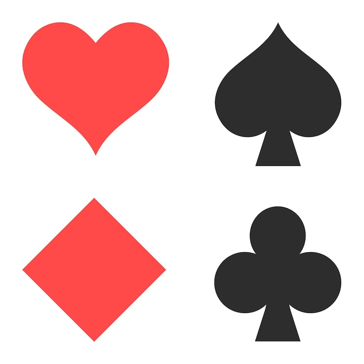 Vector poker kaart pakken icoonpoker kaart pakken set plat icoon op witte achtergrondpoker plat icoon kaart pakken
