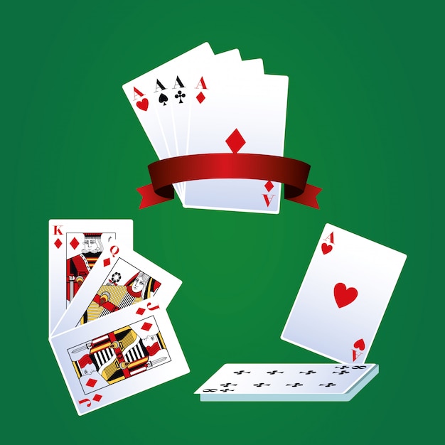 Vettore carte da gioco per il poker