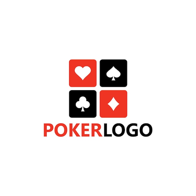 Poker Logo Template Design Vector