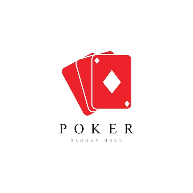 Poker logo vector sjabloonpictogram