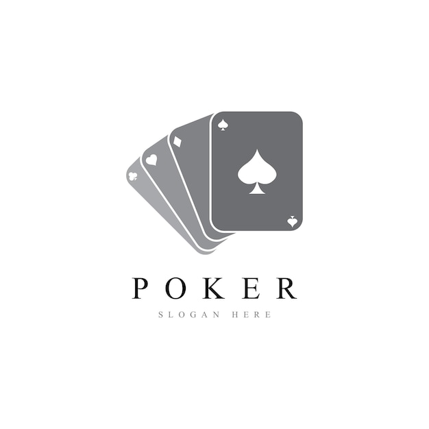 Poker logo vector sjabloonpictogram