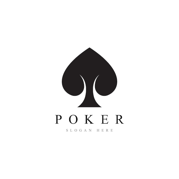 Poker logo vector template icon