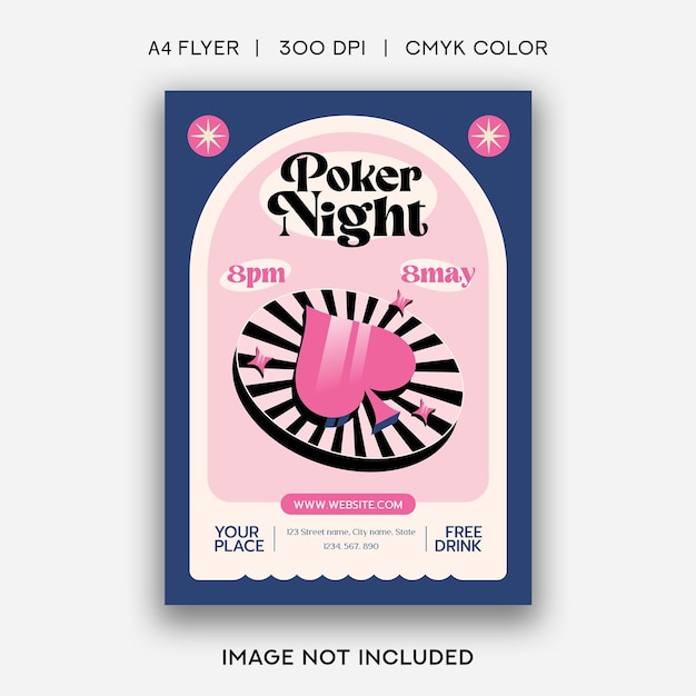 Poker Night Flyer Template