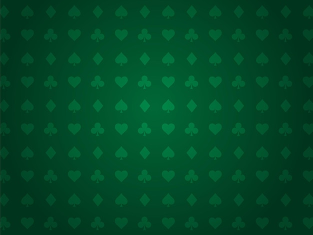 Poker table background in green color