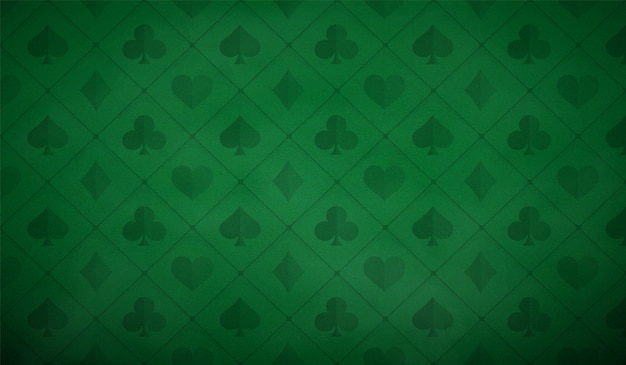 Vector poker table background in green color.