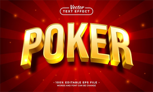 Poker teksteffect