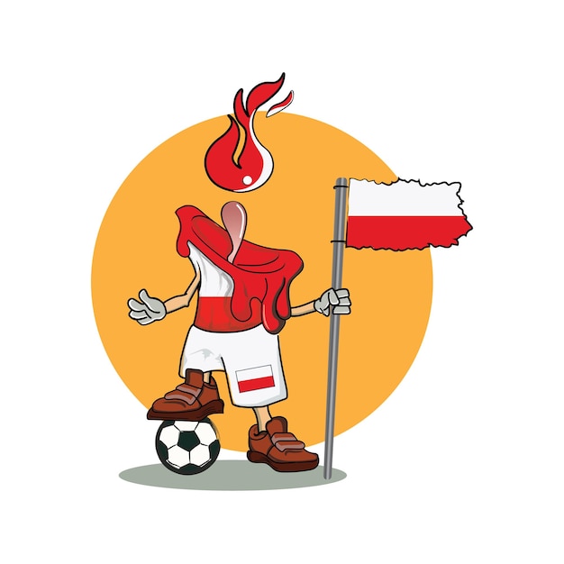 Poland country character, Qatar world cup