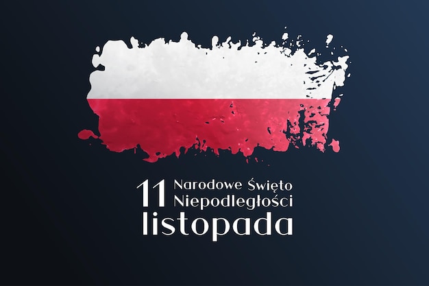 폴란드 독립 기념일, 국경일, 벡터 일러스트