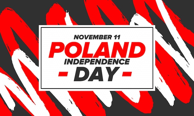 Poland independence day national happy holiday in poland polish flag vector illustration