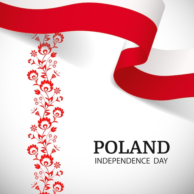 Vector poland independence day national pattern