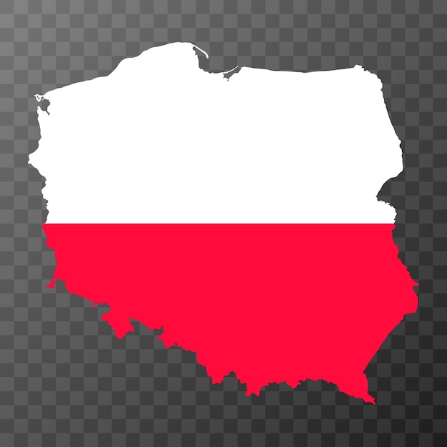 Poland map with provinces Vector illustration