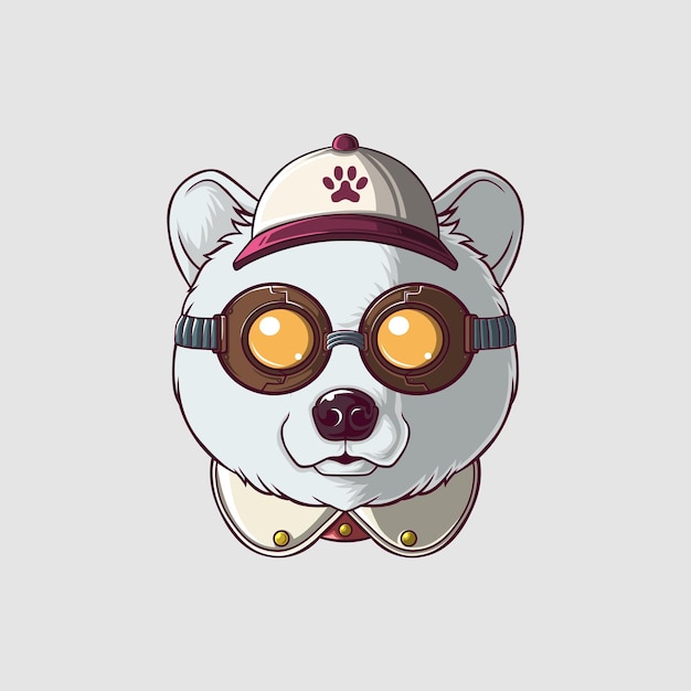 Polar Bear illustration in a cute style