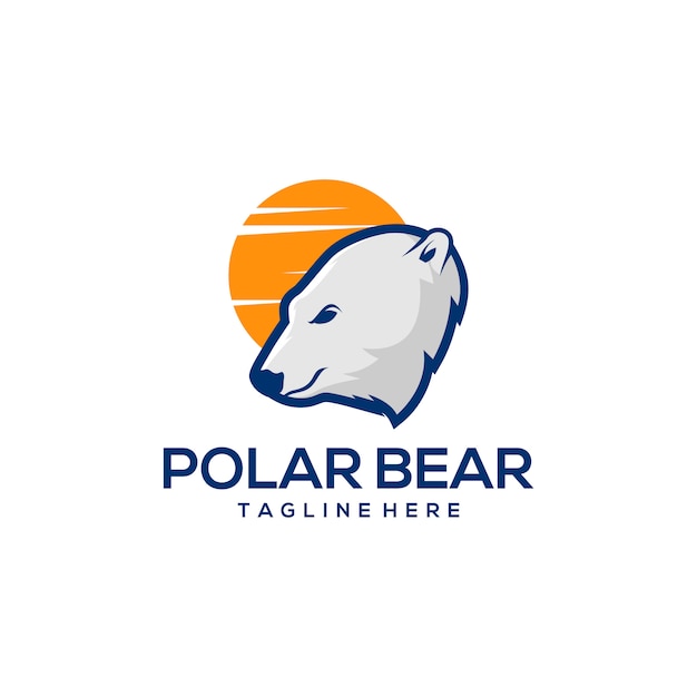 Polar bear logo ready to use