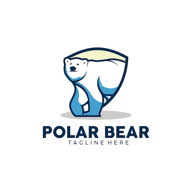 Vector polar bear logo ready to use