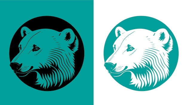 ベクトル polar_bear_logo