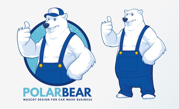 Polar Bear Mascot design