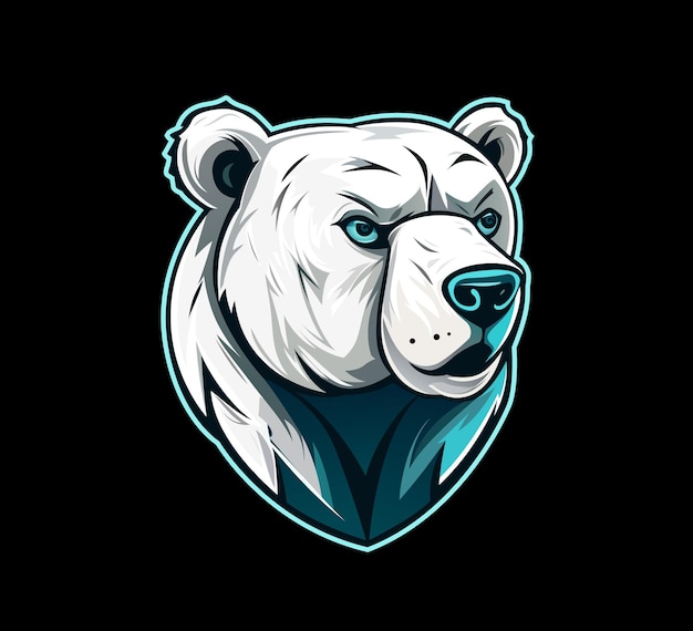 Polar bear mascot of winter sports team tattoo