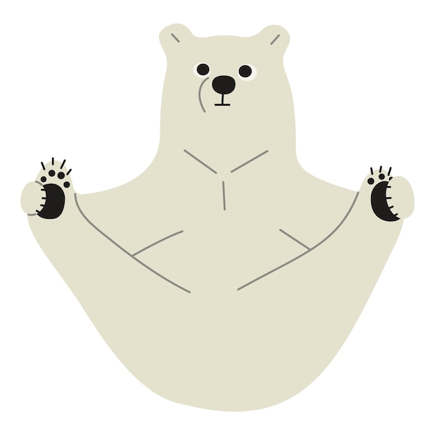 Vector polar bear single 37