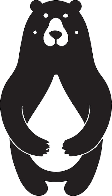 Children039 またはパーティー ブランド用のバルーン ベクトルのロゴ デザインを持つシロクマ